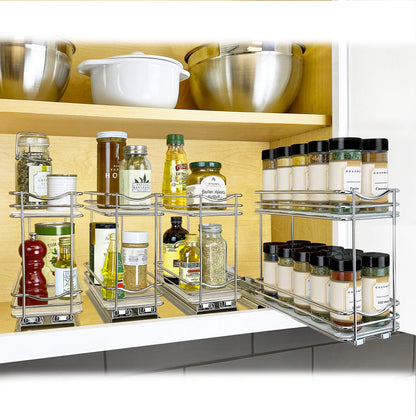 Slide Out Spice Rack Pull Out Cabinet Organizer 4-1/4 in.