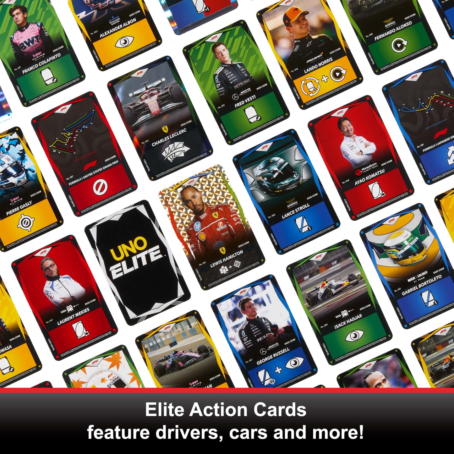 UNO Elite F1 Card Game Booster Set 7+