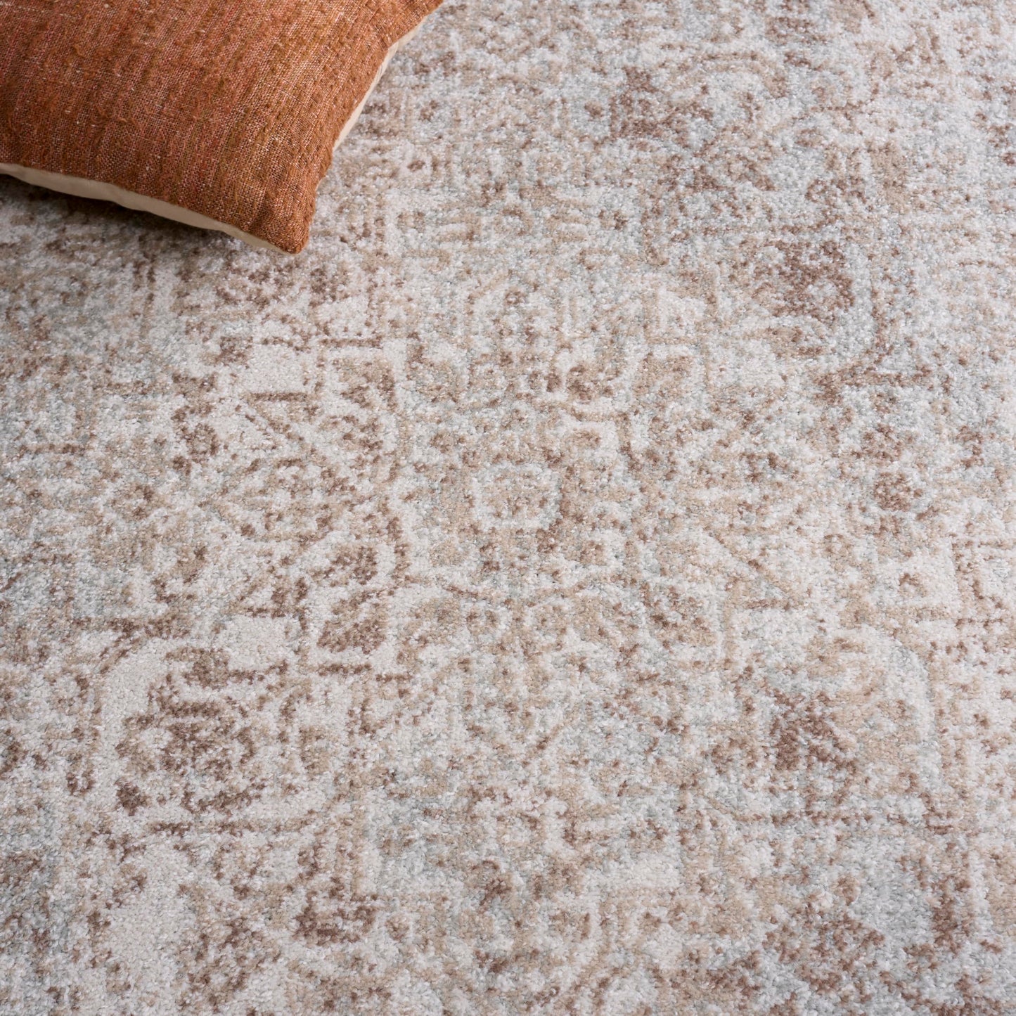 SAFAVIEH Area Rug 9x12 - Evoke Collection - Large - Ivory & Taupe