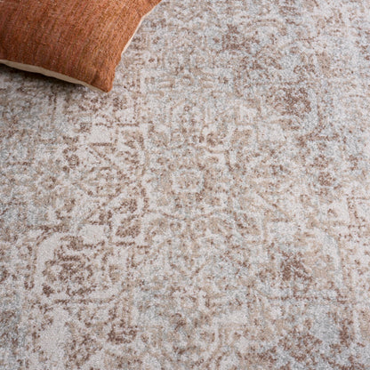 SAFAVIEH Area Rug 9x12 - Evoke Collection - Large - Ivory & Taupe