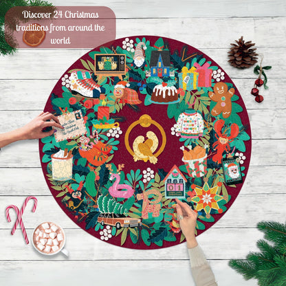 Ridley’s Games Christmas Countdown 1000‑Piece Circular Puzzle