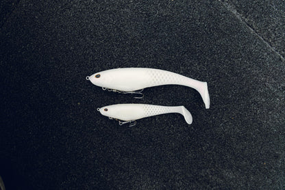 Berkley PowerBait CullShad Fishing Bait, Ghost Morning Dawn, 8 in, Soft Swimbait