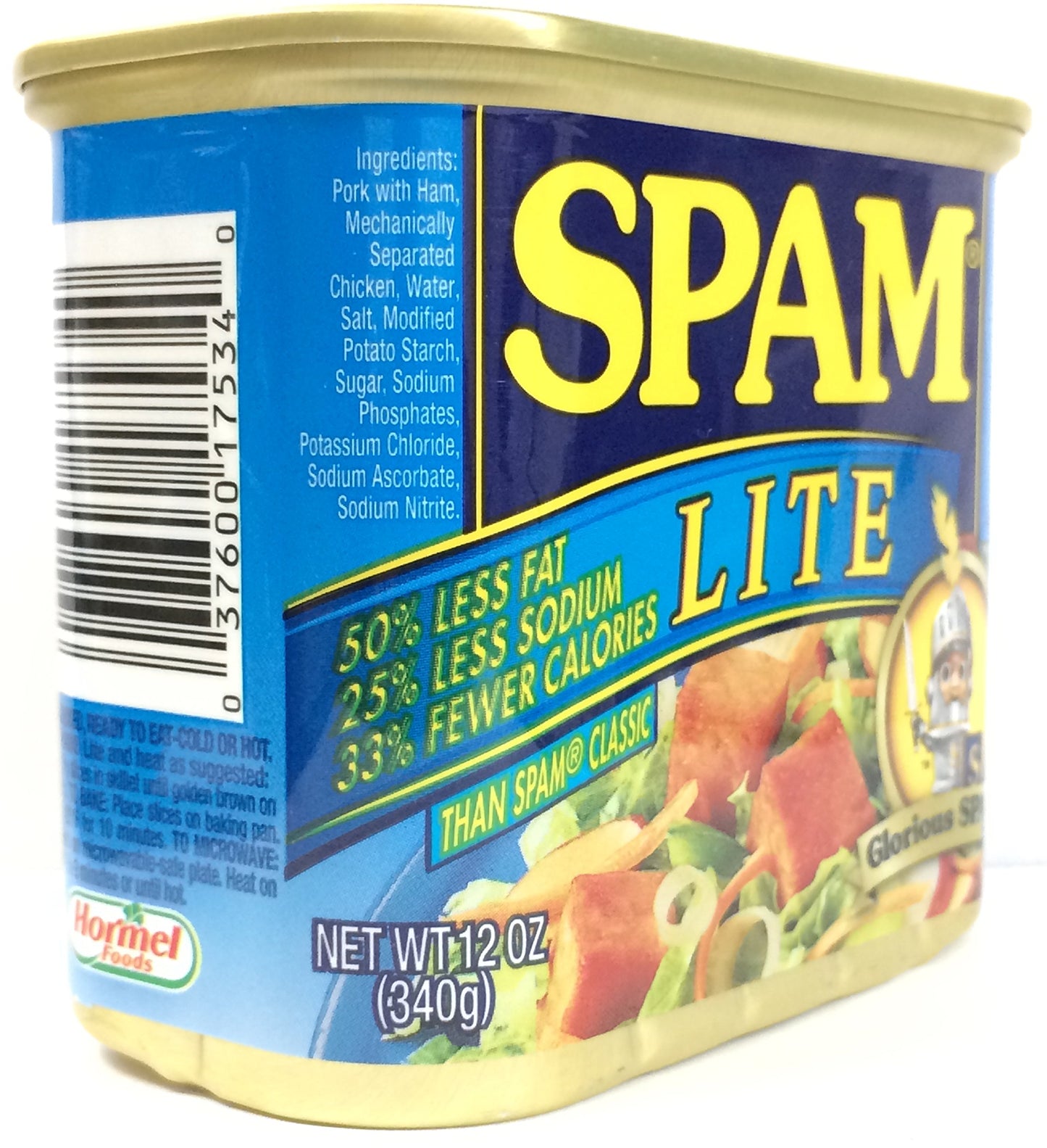 SPAM Lite, 12-Ounce Cans (Pack of 12) (BB Aug 2028)