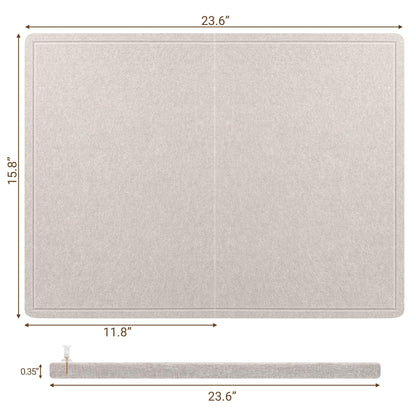AKTOP Bulletin Board, 24" x 16" Foldable Felt Notice Pin Board