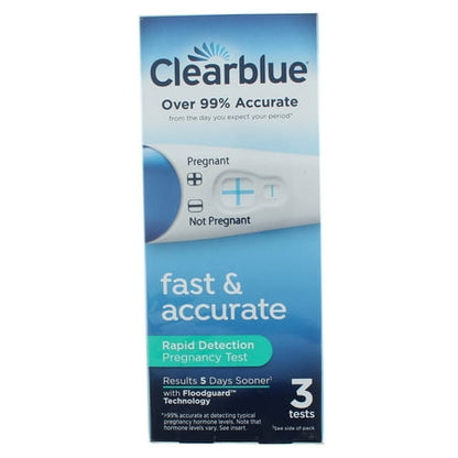 Clearblue Plus Pregnancy Tests 3 ea *Damaged Packaging* *Exp 2/29/28*