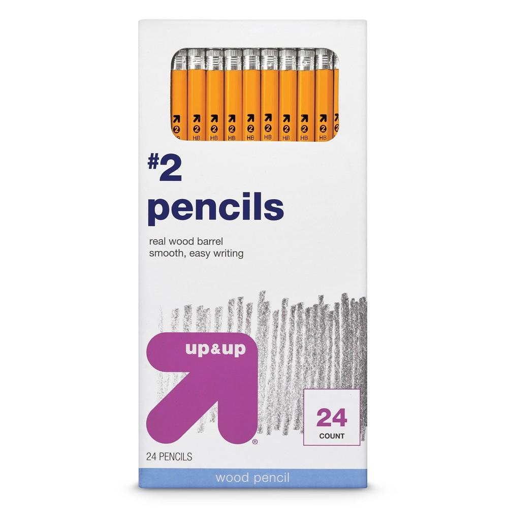 Wooden Barrel Yellow Pencils 24-pk. (Damaged Box)