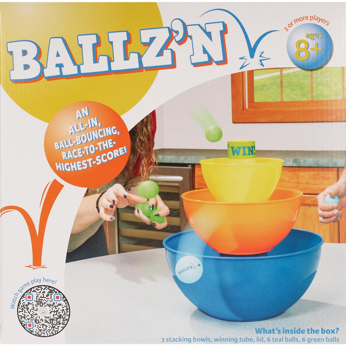 Little Kids Inc Ballz'N Pong Ball Party Game *Damaged Box*