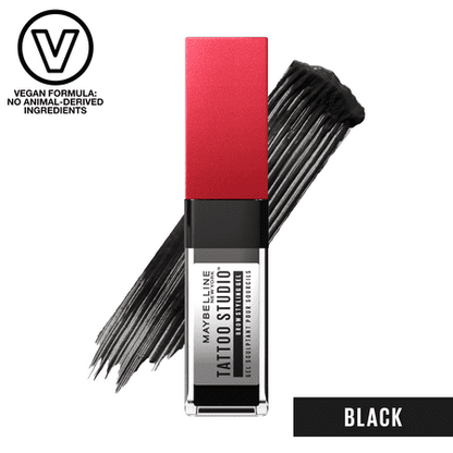 Maybelline Tattoo Studio Brow Styling Gel, Up to 36HR Wear, Black, 0.2 fl oz *Damaged Packaging*