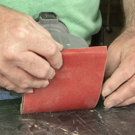 Gator 1/4 Inch 120 Grit Red Resin Sandpaper, 6 Pack