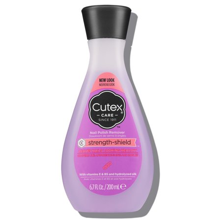 Cutex Care Strength Shield Nail Polish Remover with Vitamin E and B5, 6.7 fl oz Bottle