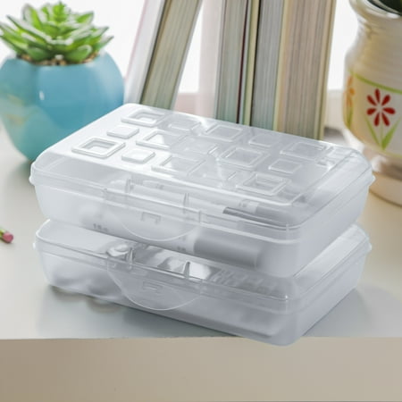 Sterilite Small Pencil Box Plastic, Clear