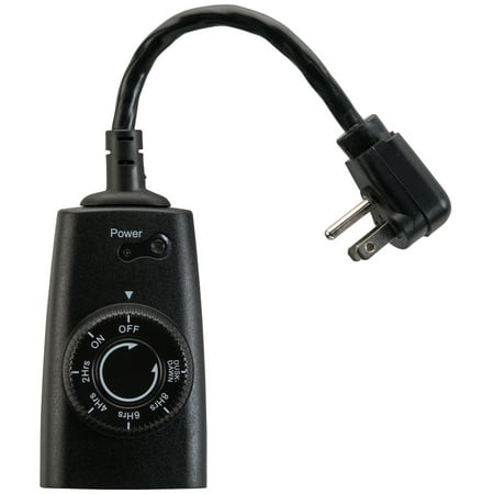 Hyper Tough Outdoor Photocell Dusk to Dawn Timer, Single Outlet, 10 Amps