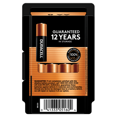 Duracell Coppertop AA Alkaline Batteries 8 Pack *Damaged Box*