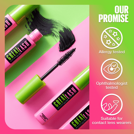 Maybelline Great Lash Mascara, Blackest Black