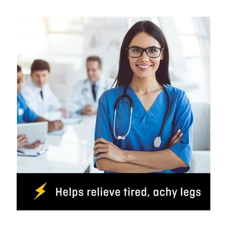 Women's L - FUTURO Trouser Socks, Medium, Black Mild Compression