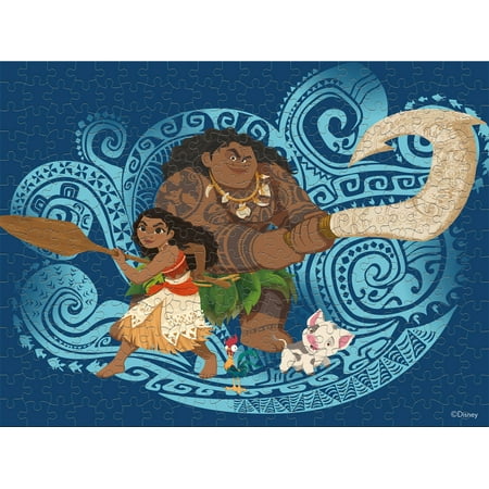 Ceaco 300 Piece Moana and Maui Interlocking Jigsaw Puzzle *Damaged Box*