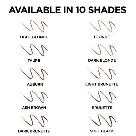 L'Oreal Paris Brow Stylist Definer Waterproof Eyebrow Mechanical Pencil, Dark Brunette 390