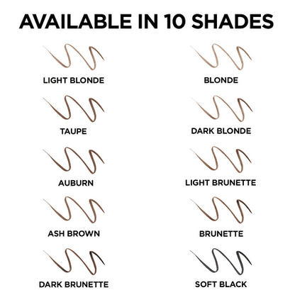 L'Oreal Paris Brow Stylist Definer Waterproof Eyebrow Mechanical Pencil, Dark Brunette 390