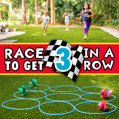 Franklin Field Day Deluxe Tic Tac Toe Racing for Kids and Adults