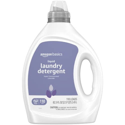 Amazon Basics - Liquid Laundry Detergent - Super Concentrated Lavender 110 Loads