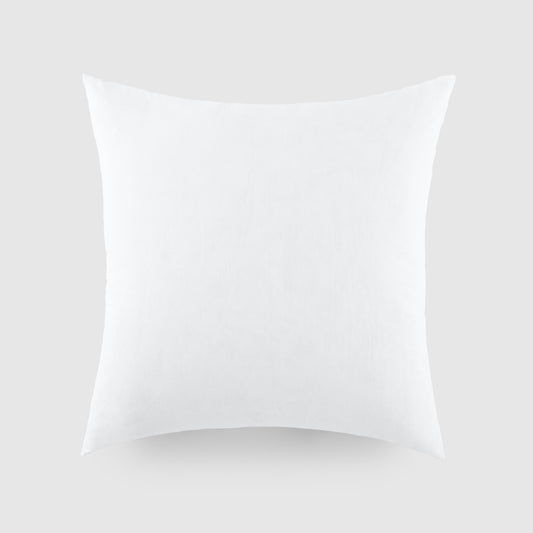 Cotton Throw Decor Pillow Insert with Polyester Fill - White