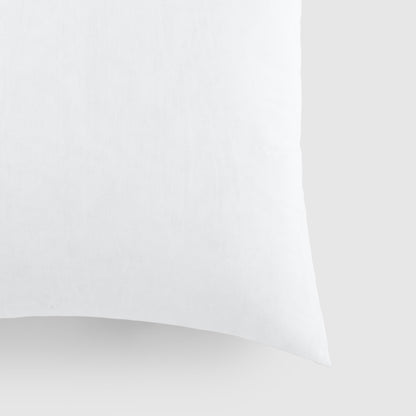 Cotton Throw Decor Pillow Insert with Polyester Fill - White