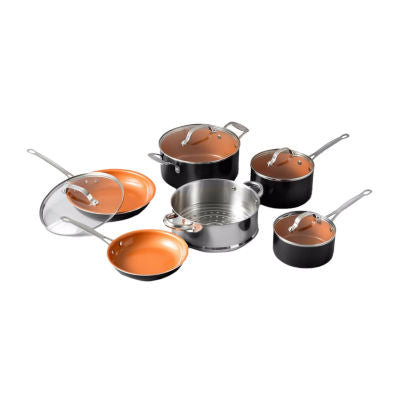 Gotham Steel 10-pc. Aluminum Non-Stick Cookware Set *Damaged Box*