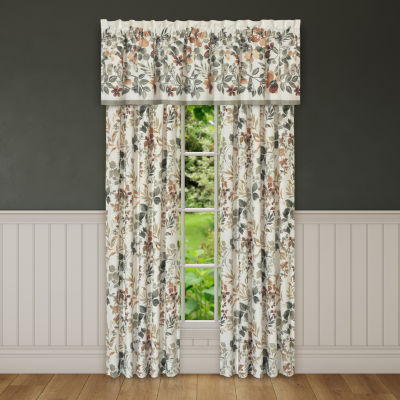 Royal Court Evergreen Rod Pocket Light-Filtering Set of 2 Curtain Panel 41 x 84 Inch