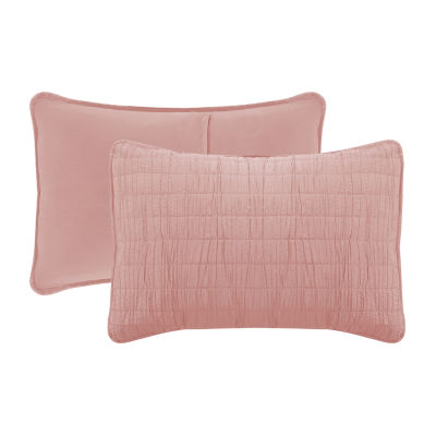 Swift Home Twin/Twin XL Lightweight Oversized Enzyme Washed Crinkle Quilt Coverlet Bedspread Set