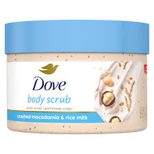 Dove Body Scrub Crushed Macadamia & Rice Milk 10.5 Oz (298 G)