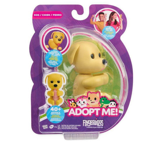 Fingerlings Adopt Me! Dog, Interactive Pet with 40+ Sounds & Reactions