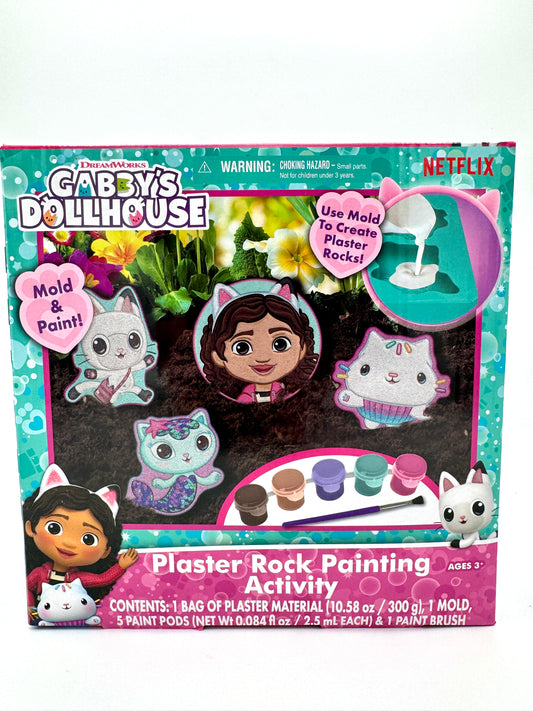 Gabby's Dollhouse Plaster Rock Painting Activity Set **Damaged Package**