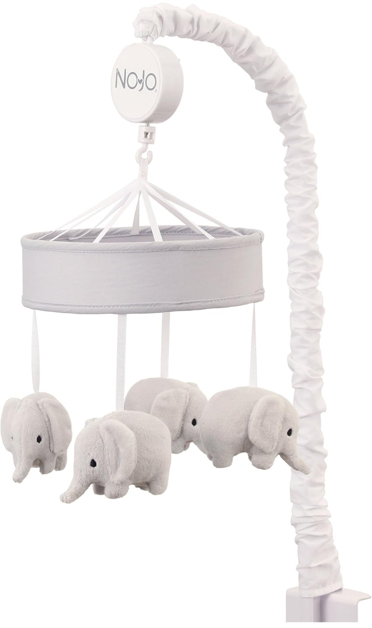 NoJo Musical Crib Mobile – Plush Elephant Nursery Decor