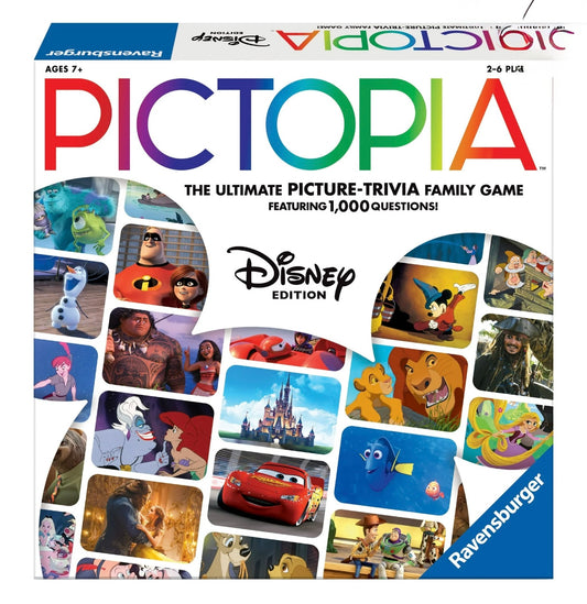 Ravensburger Pictopia: World of Disney Edition Family Trivia Board Game for Kids & Adults AgeS 7+