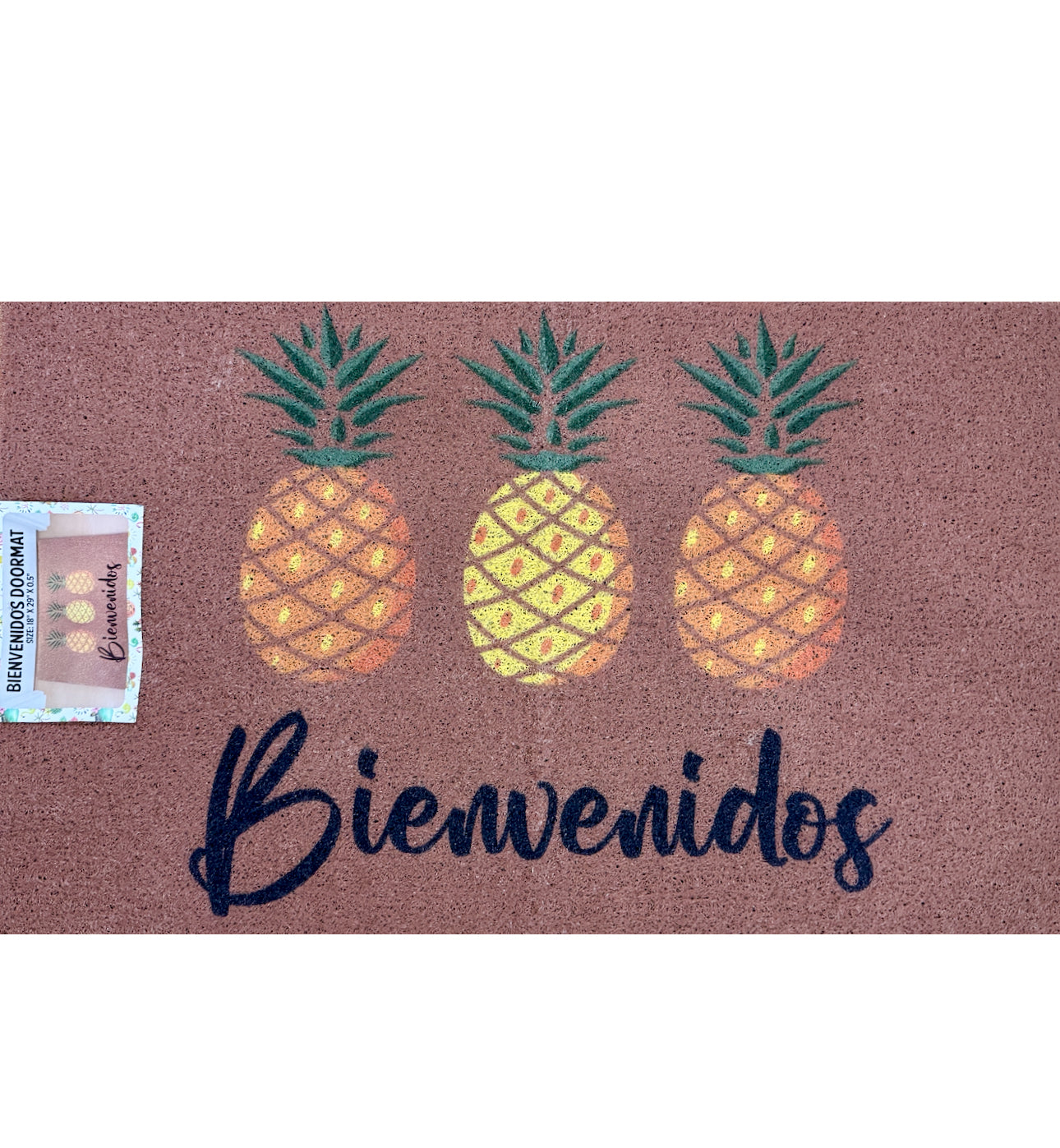 Pineapple Doormat 18” x 30 Welcome Mat