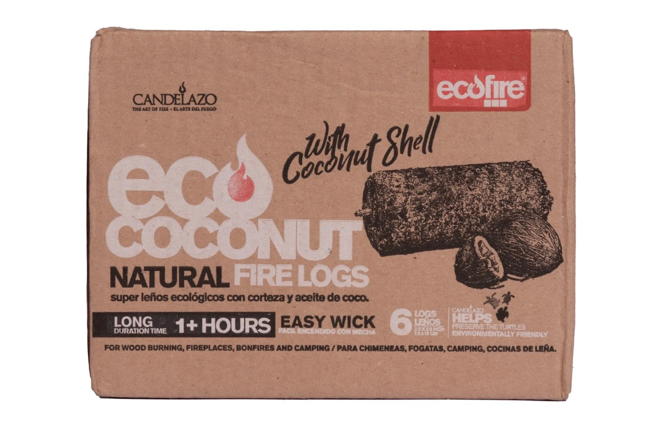 EcoFire - Coconut Natural Fire Logs (6Logs per case)
