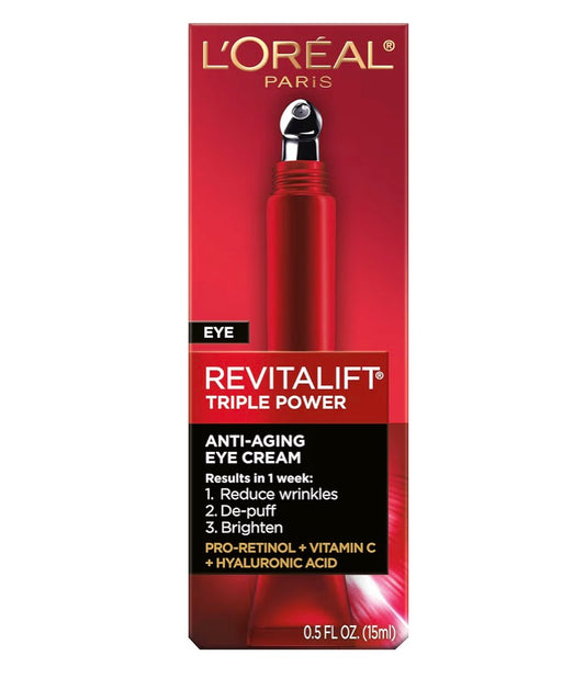 L'oreal Paris Revitalift Triple Power Anti-Aging Eye Cream-0.5 Fl Oz