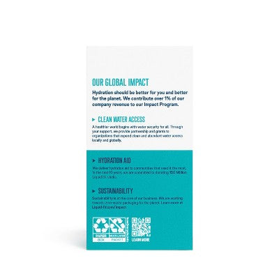 Liquid I.V. Sugar Free Hydration Powder Electrolyte Supplements - Raspberry Lemonade - 4.58/10ct *Best By 04/21/2027* *Damaged Box*