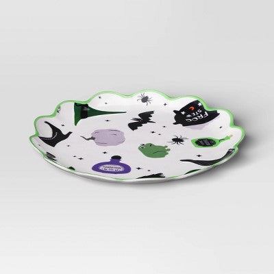 10.5 Halloween Melamine Novelty Potions Dinner Plate - Hyde and EEK! Boutique
