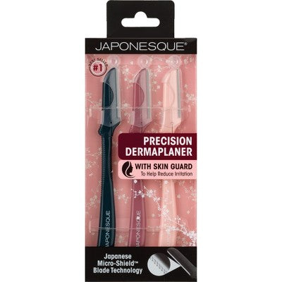JAPONESQUE Precision Dermaplaner Facial Brush Razors - 3ct
