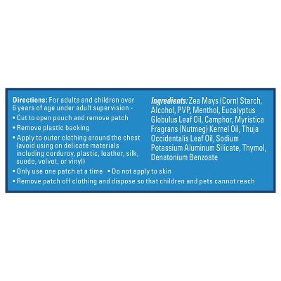 Vicks Children's VapoPatch with Long Lasting Soothing Vapors - Menthol - 5ct