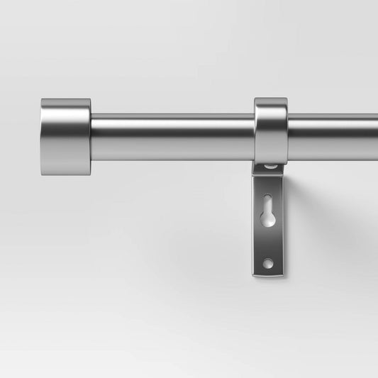 36-66 Inch Dauntless Curtain Rod Brushed Nickel - Threshold