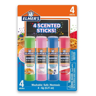 Elmer's 4pk Washable School Glue Sticks Scented