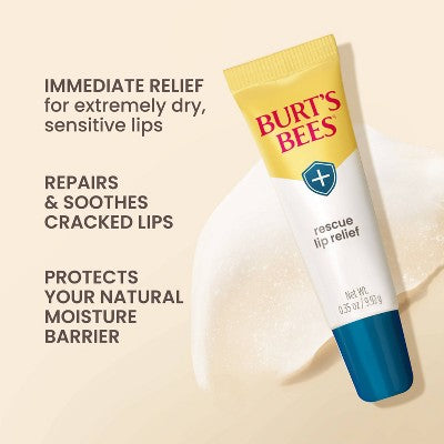 Burt's Bees Rescue Lip Relief Lip Balm - 0.35oz/2ct
