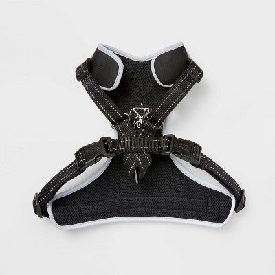 Ultimate Reflective and Adjustable Dog Harness - Black - L - Boots & Barkley