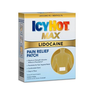 Icy Hot with Lidocaine Patch - 5ct *Exp 02/2027* *Damaged Package See Desc*