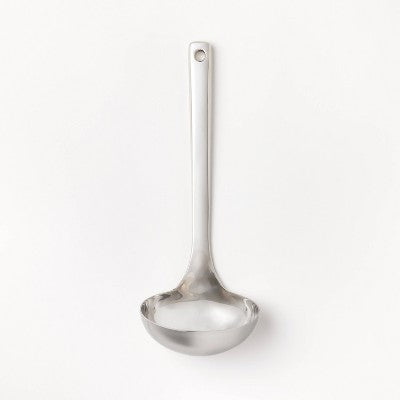 Stainless Steel Ladle Silver - Figmint : Soup & Gravy Ladle Spoon, Dishwasher-Safe, 11.38 Length, 0.17 Volume Capacity *Damaged Packaging*