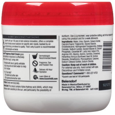 Eucerin Roughness Relief Cream Fragrance Free Body Cream for Dry Skin - 16oz