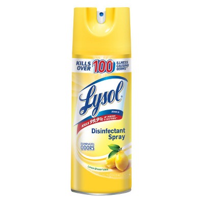 Lysol Lemon Breeze Scented Disinfectant Spray - 12.5oz