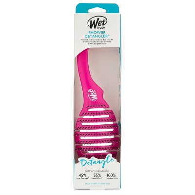 Wet Brush Shower Detangler Hair Brush - Fuchsia